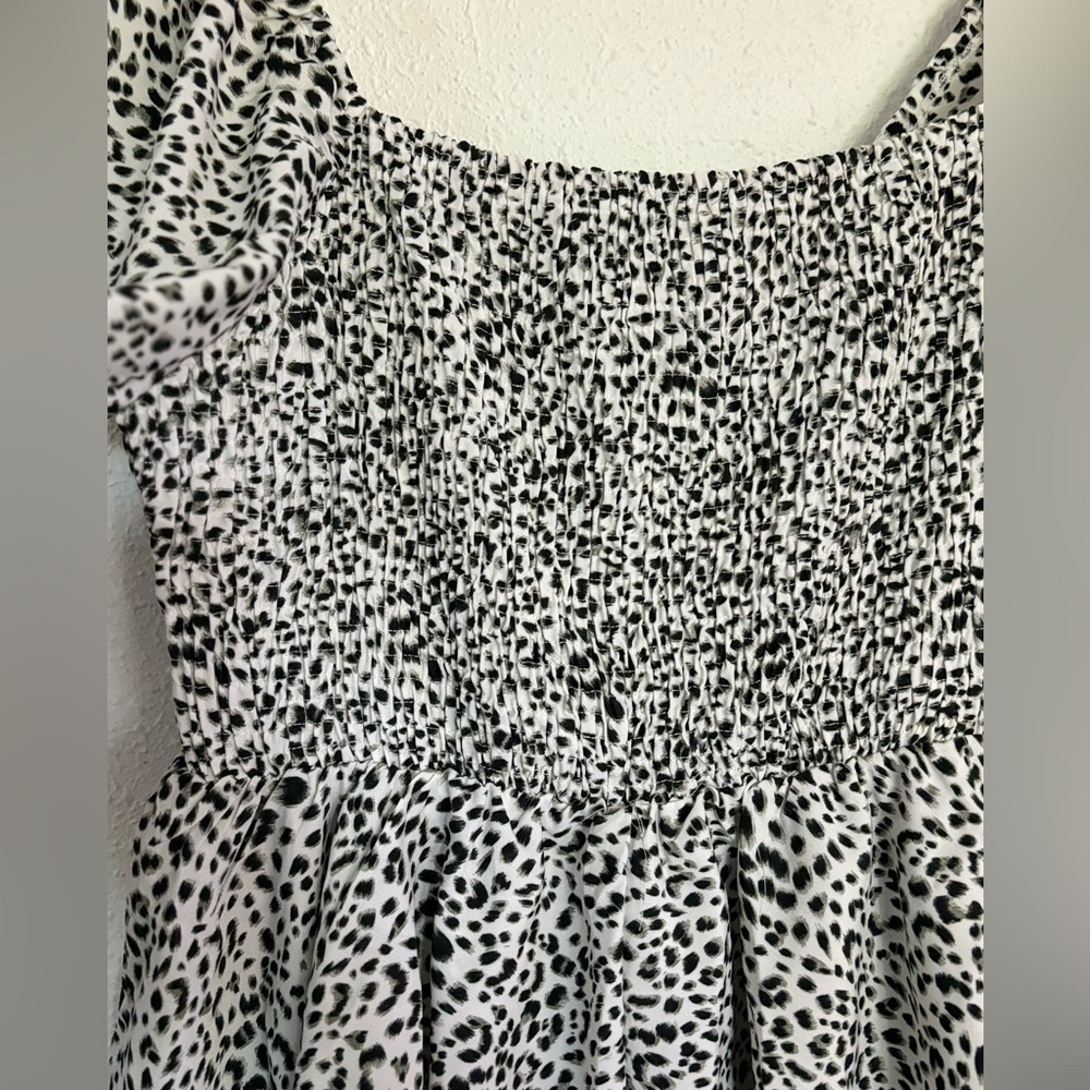 Simplee Plus Leopard Print Romper Size 1X - Picture 8 of 13